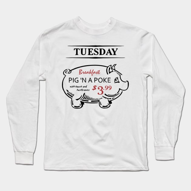 Pig 'n a Poke Long Sleeve T-Shirt by GeekMind